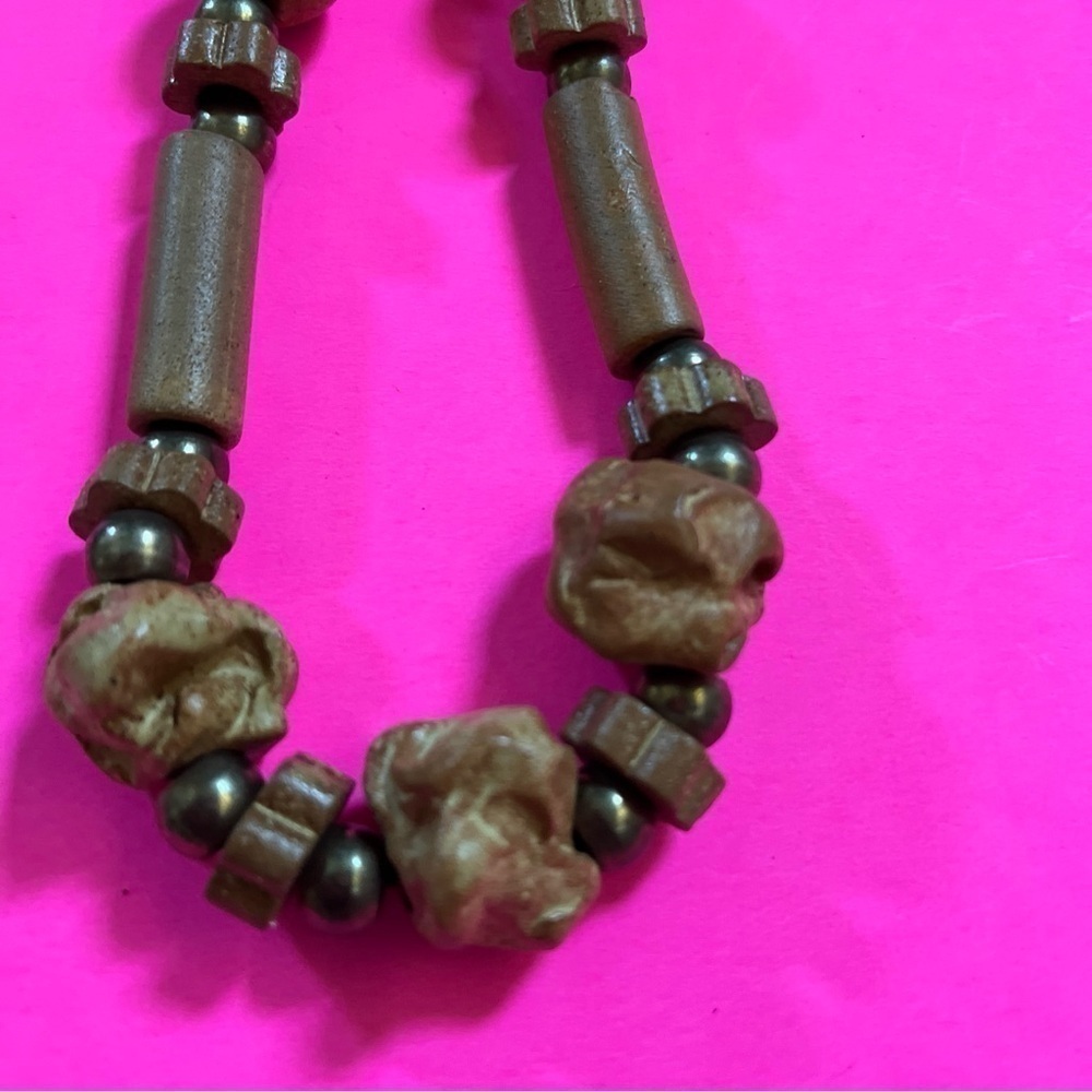 Native American Necklace Brownstone